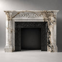 French Marble fireplace in Calacatta Monet - Image 5