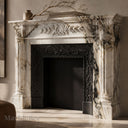 French Marble fireplace in Calacatta Monet - Image 6