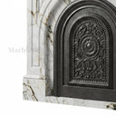 victorian marble fireplace in Calacatta Monet - Image 4