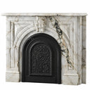 victorian marble fireplace in Calacatta Monet - Image 7