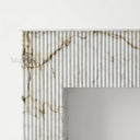 Custom Marble fireplace surround in Calacatta Monet - Image 3