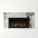 Marble electric fireplace in Calacatta Monet - Image 1
