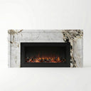 Marble electric fireplace in Calacatta Monet - Image 1