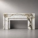 Marble electric fireplace in Calacatta Monet - Image 3