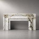 Marble electric fireplace in Calacatta Monet - Image 3