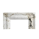 Marble electric fireplace in Calacatta Monet - Image 1
