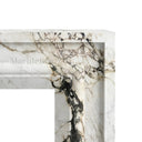 Marble electric fireplace in Calacatta Monet - Image 5