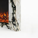 Marble electric fireplace in Calacatta Monet - Image 7