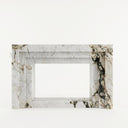 Marble electric fireplace in Calacatta Monet - Image 1