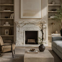 White marble hearth in Calacatta Monet - Image 2