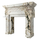 Custom marble fireplace in Calacatta Monet - Image 6