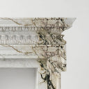Custom marble fireplace in Calacatta Monet - Image 3