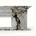 Marble electric fireplace in Calacatta Monet - Image 4
