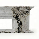 Marble electric fireplace in Calacatta Monet - Image 4