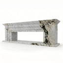 Marble electric fireplace in Calacatta Monet - Image 6