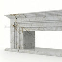 Marble electric fireplace in Calacatta Monet - Image 3