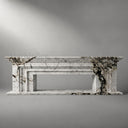 Marble electric fireplace in Calacatta Monet - Image 5