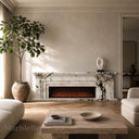 Marble electric fireplace in Calacatta Monet - Image 2