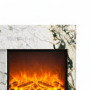Marble electric fireplace in Calacatta Monet - Image 5