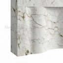 Marble electric fireplace in Calacatta Monet - Image 7