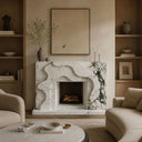 Marble electric fireplace in Calacatta Monet - Image 2