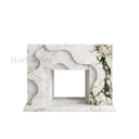 Marble electric fireplace in Calacatta Monet - Image 1