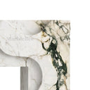 Marble electric fireplace in Calacatta Monet - Image 6