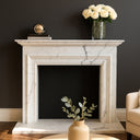 Calacatta Marble Fireplace Surround 51" Tall
