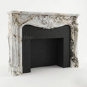 White marble mantel in Calacatta Monet - Image 6