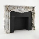 White marble mantel in Calacatta Monet - Image 6