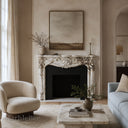 White marble mantel in Calacatta Monet - Image 2
