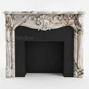 White marble mantel in Calacatta Monet - Image 1