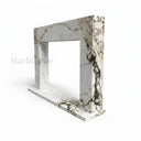 Marble fireplace surround for sale in Calacatta Monet - Image 4