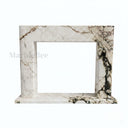 Marble fireplace surround for sale in Calacatta Monet - Image 1