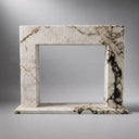 Marble fireplace surround for sale in Calacatta Monet - Image 5