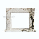 Marble fireplace surround for sale in Calacatta Monet - Image 1