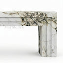 Marble electric fireplace in Calacatta Monet - Image 5