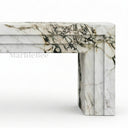 Marble electric fireplace in Calacatta Monet - Image 5
