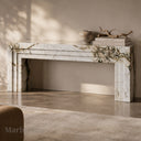Marble electric fireplace in Calacatta Monet - Image 4