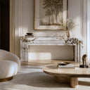 Marble electric fireplace in Calacatta Monet - Image 7