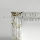 Marble electric fireplace in Calacatta Monet - Image 4