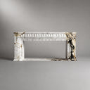 Marble electric fireplace in Calacatta Monet - Image 6
