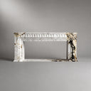 Marble electric fireplace in Calacatta Monet - Image 6
