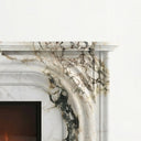 Marble electric fireplace in Calacatta Monet - Image 3