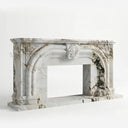 Marble electric fireplace in Calacatta Monet - Image 4