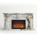 Marble electric fireplace in Calacatta Monet - Image 1