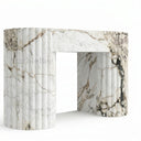 Unique Marble fireplace in Calacatta Monet - Image 3
