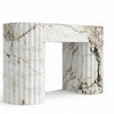 Unique Marble fireplace in Calacatta Monet - Image 3