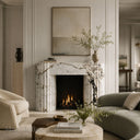 Unique Marble fireplace in Calacatta Monet - Image 2