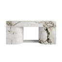 Marble electric fireplace in Calacatta Monet - Image 1